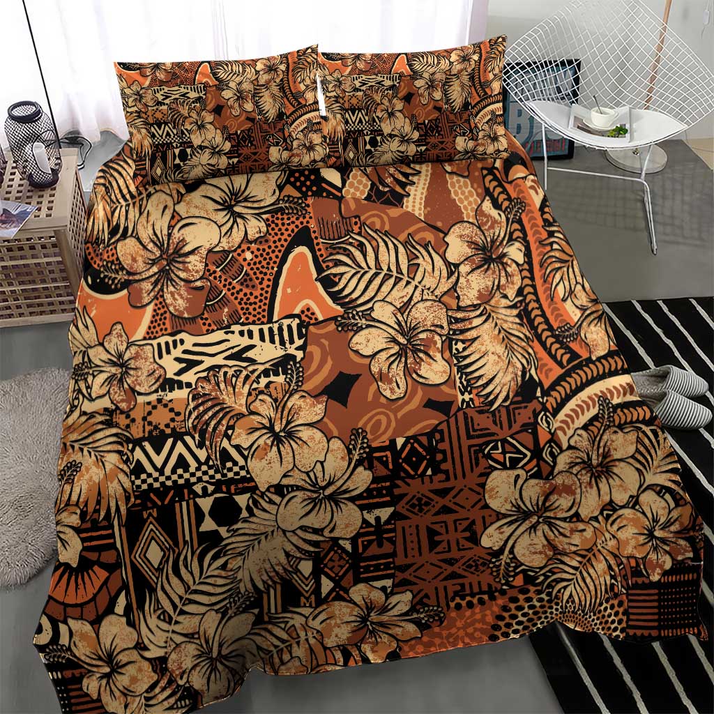 Afro Hibiscus Tropical Bedding Set African Pattern LT15