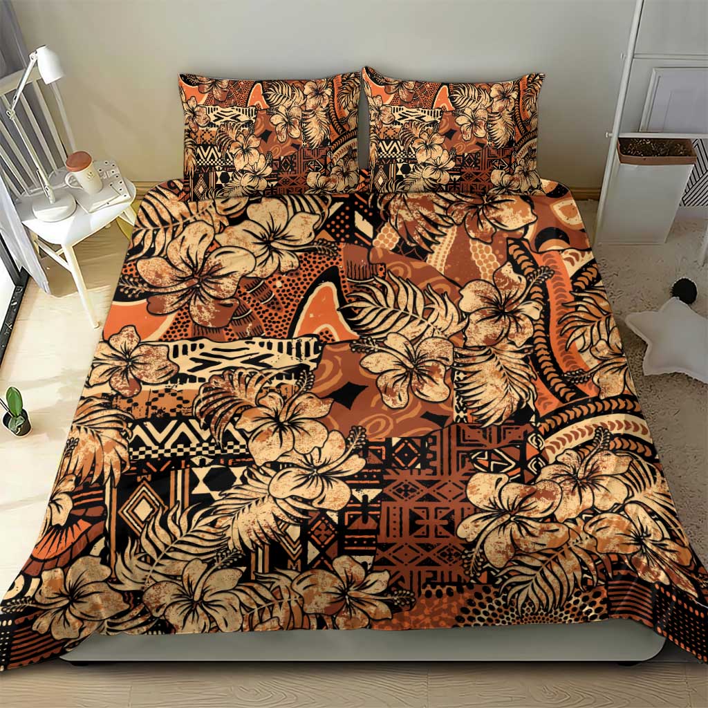 Afro Hibiscus Tropical Bedding Set African Pattern LT15