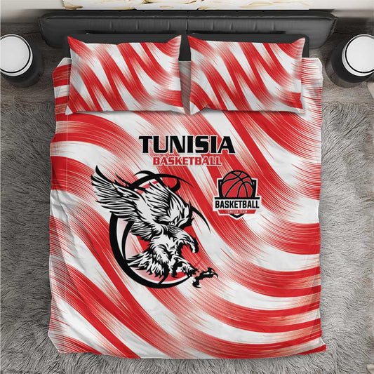 Afro Basketball Tunisia Bedding Set Go Eagles of Carthage LT15