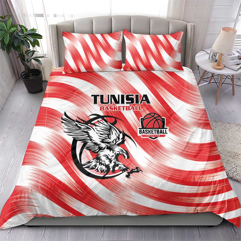 Afro Basketball Tunisia Bedding Set Go Eagles of Carthage LT15