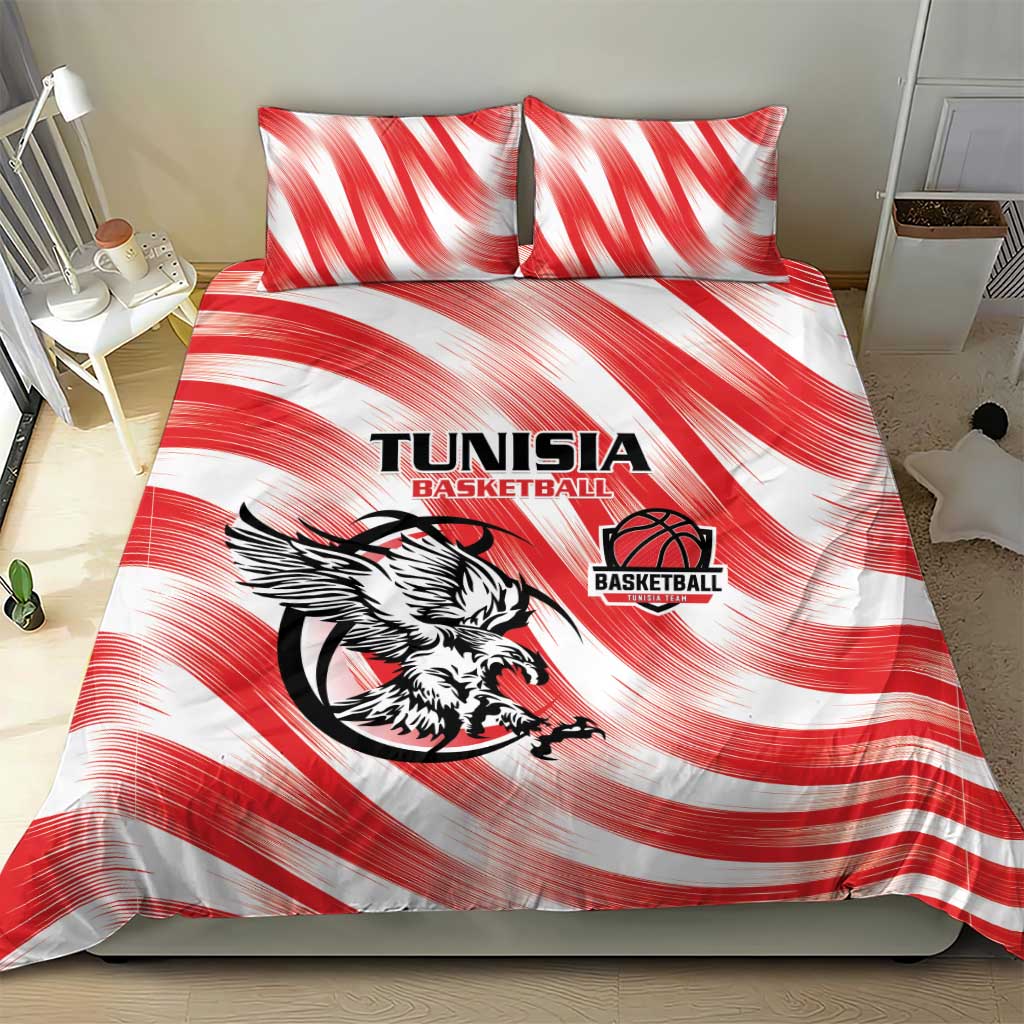 Afro Basketball Tunisia Bedding Set Go Eagles of Carthage LT15