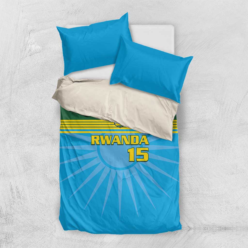Afro Basketball Rwanda Custom Bedding Set Go Champions LT15