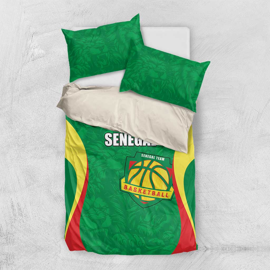 Afro Basketball Senegal Custom Bedding Set Go Champions Lions LT15