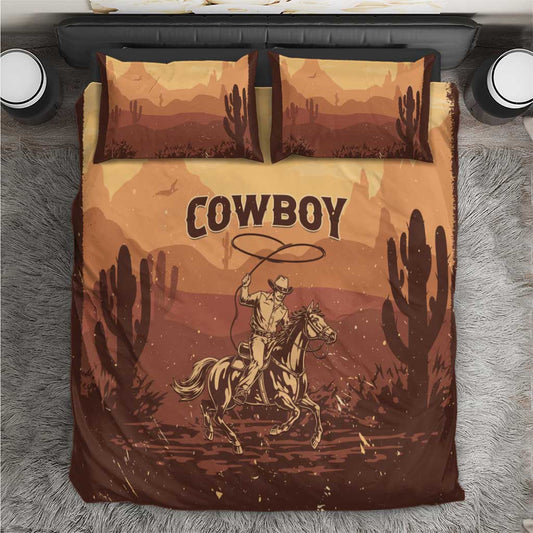 Black Cowboy Take Me Away Bedding Set LT15