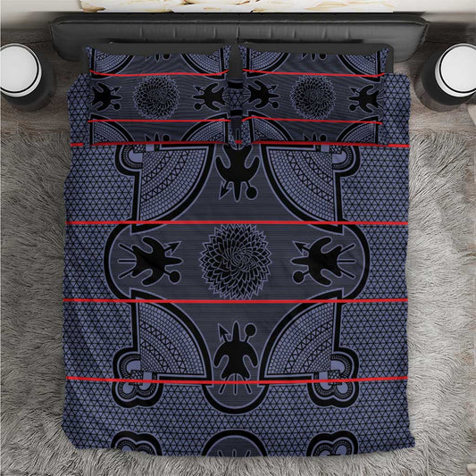Basotho Blanket Bedding Set Lesotho Seanamarena Heritage - Serenity LT15