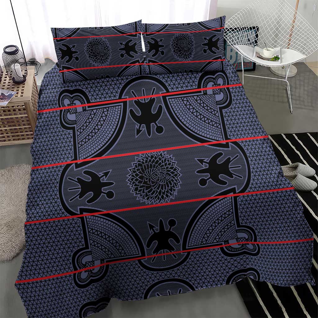 Basotho Blanket Bedding Set Lesotho Seanamarena Heritage - Serenity LT15