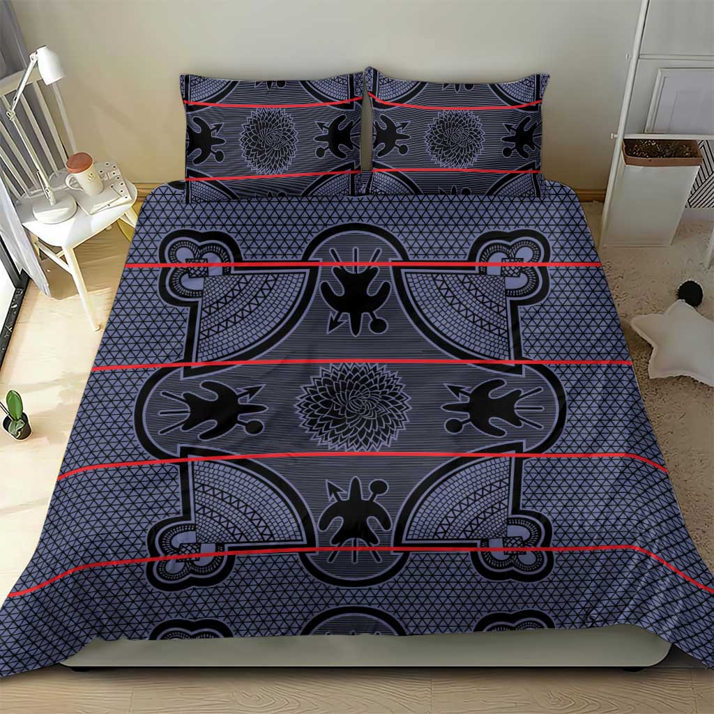 Basotho Blanket Bedding Set Lesotho Seanamarena Heritage - Serenity LT15