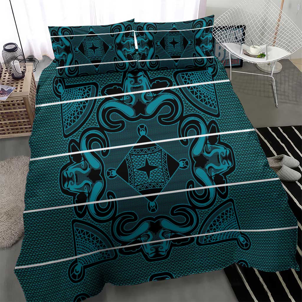 Basotho Blanket Bedding Set Lesotho Motlatsi Seanamarena Heritage - Lesotho Breeze LT15