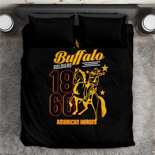 Afro-Americans Buffalo Soldiers Bedding Set 9th and 10th Cavalry Regiment LT15