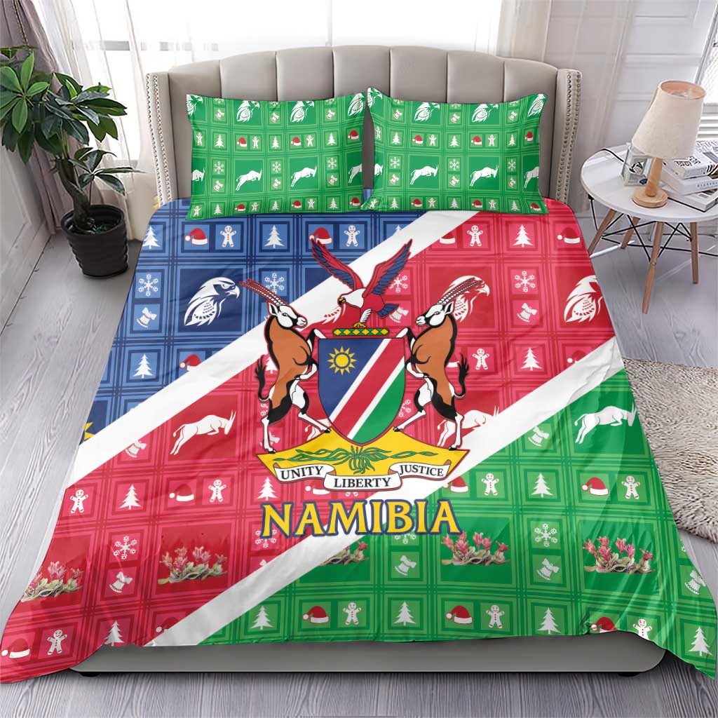 Afro Namibia Bedding Set Coat Of Arms Christmas Style LT15