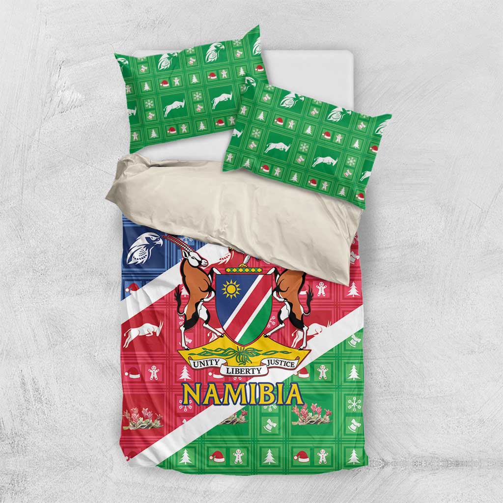 Afro Namibia Bedding Set Coat Of Arms Christmas Style LT15