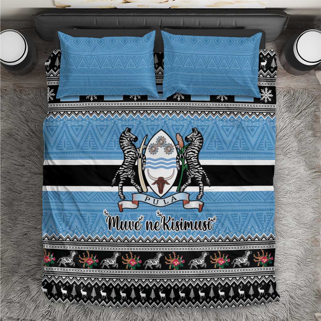 Afro Botswana Christmas Bedding Set Coat Of Arms - African Pattern LT15