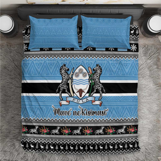 Afro Botswana Christmas Bedding Set Coat Of Arms - African Pattern LT15