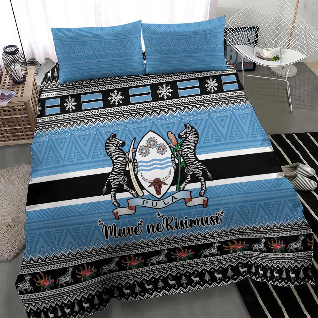 Afro Botswana Christmas Bedding Set Coat Of Arms - African Pattern LT15