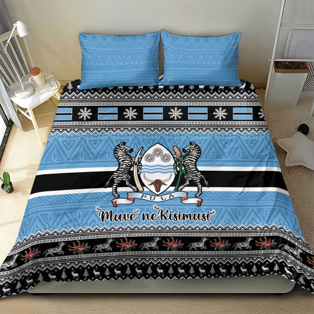 Afro Botswana Christmas Bedding Set Coat Of Arms - African Pattern LT15