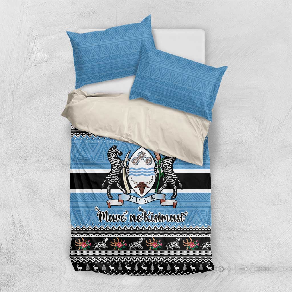 Afro Botswana Christmas Bedding Set Coat Of Arms - African Pattern LT15