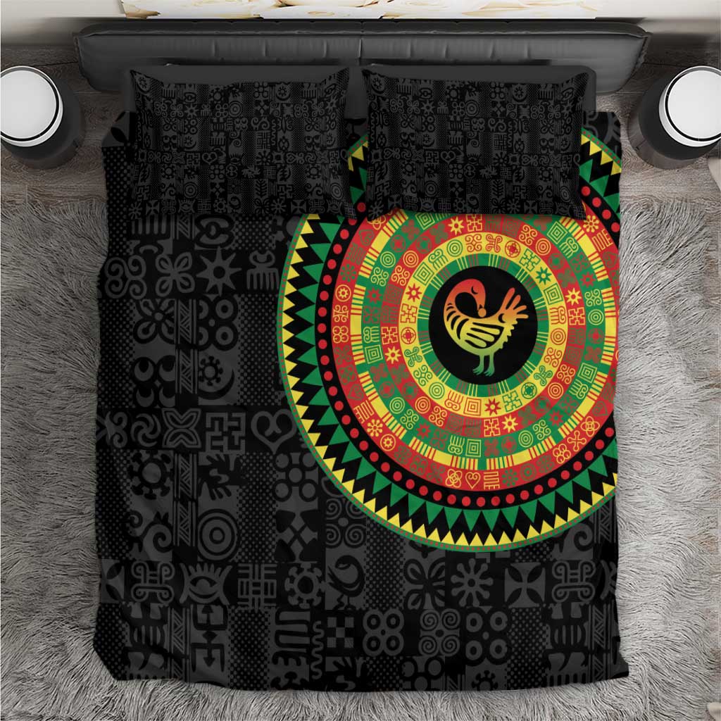 African Sankofa Bird Bedding Set Adinkra Symbols - Chest Arm Tattoo LT15