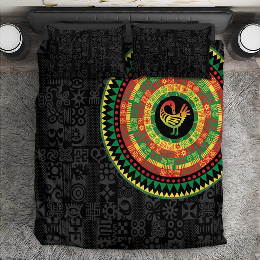 African Sankofa Bird Bedding Set Adinkra Symbols - Chest Arm Tattoo LT15