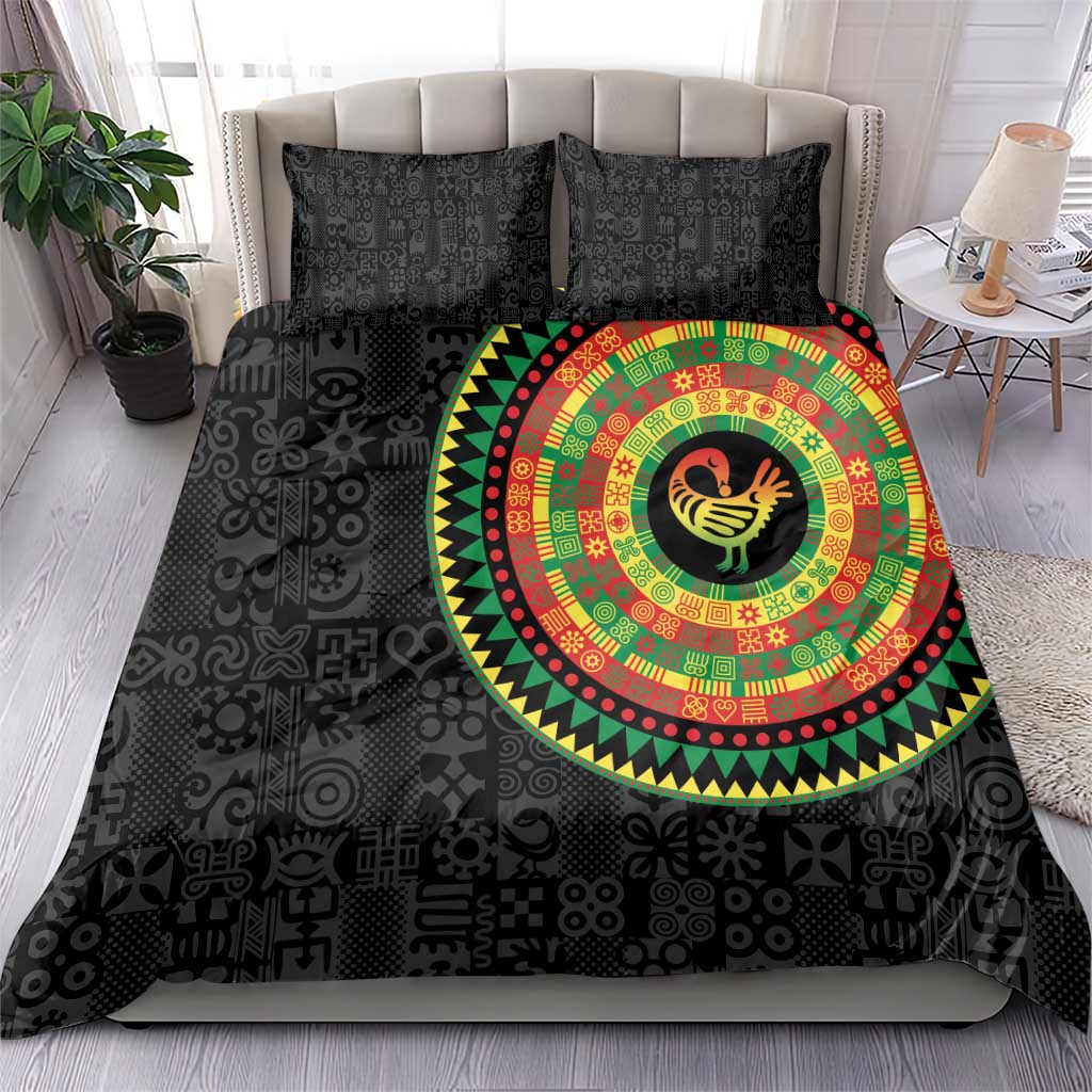 African Sankofa Bird Bedding Set Adinkra Symbols - Chest Arm Tattoo LT15