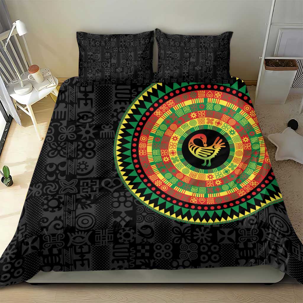 African Sankofa Bird Bedding Set Adinkra Symbols - Chest Arm Tattoo LT15