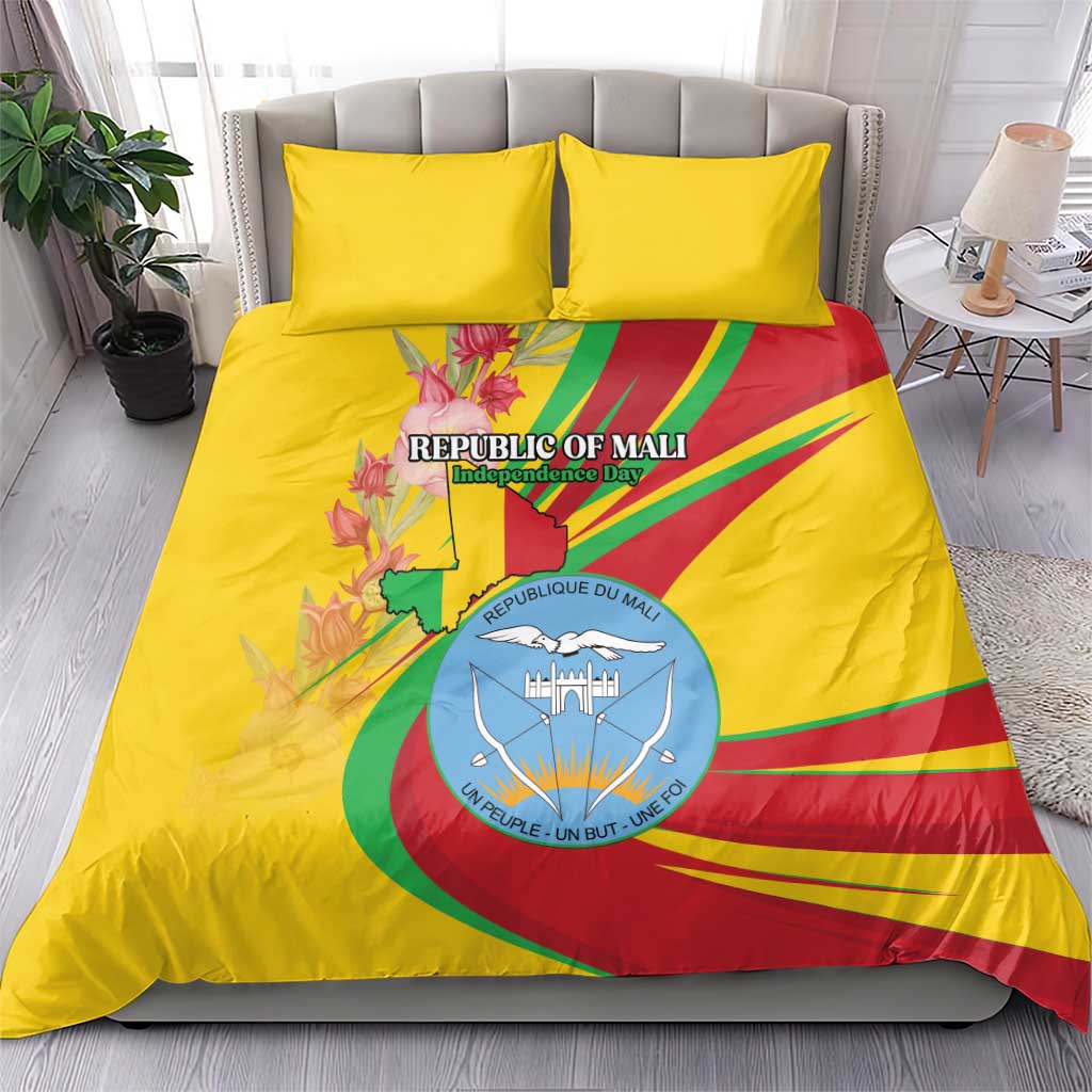Afro Mali Bedding Set Happy 65th Anniversary Independence LT15