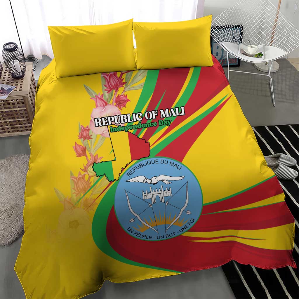 Afro Mali Bedding Set Happy 65th Anniversary Independence LT15