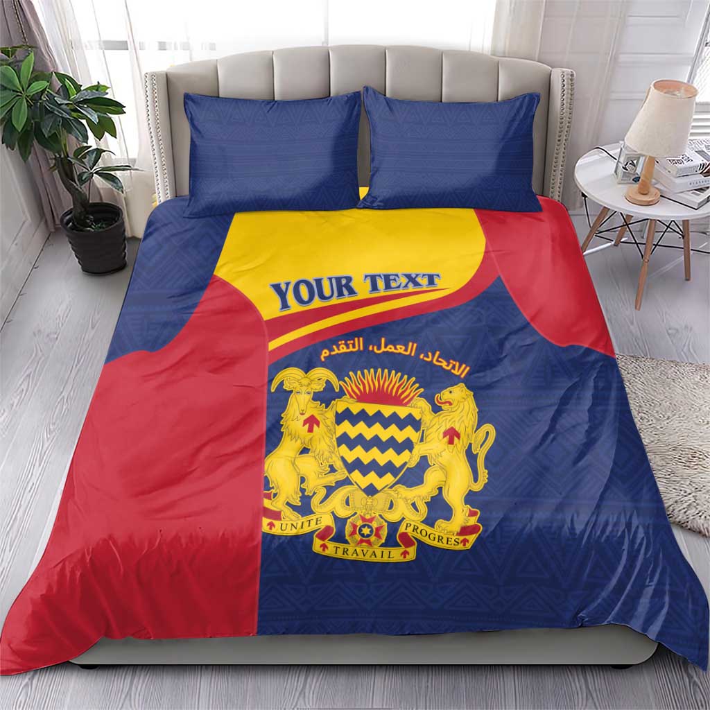 Afro Tchad Personalised Bedding Set Coat Of Arms - African Pattern LT15