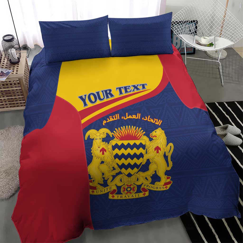 Afro Tchad Personalised Bedding Set Coat Of Arms - African Pattern LT15