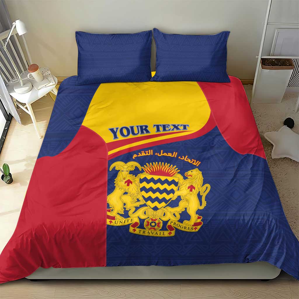 Afro Tchad Personalised Bedding Set Coat Of Arms - African Pattern LT15