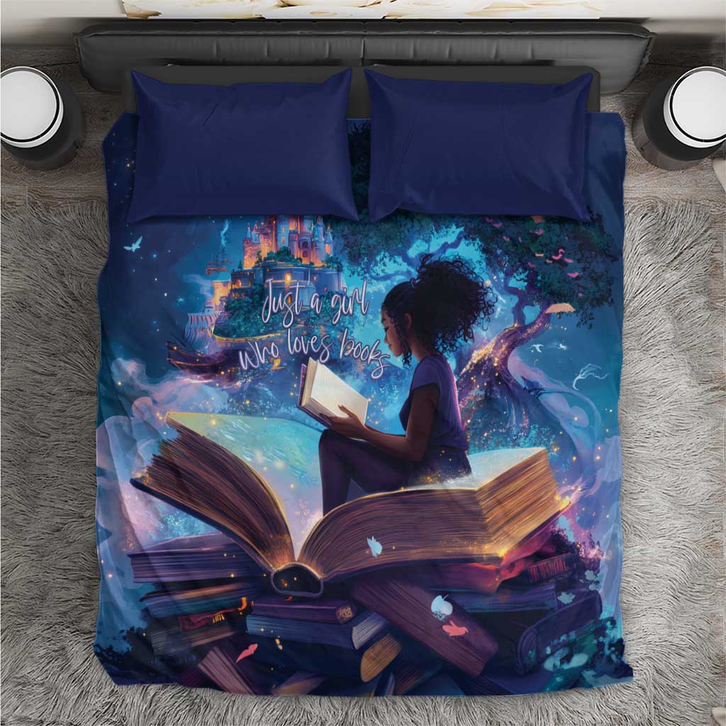 Black Girls Book Lovers Bedding Set So Many Books - So Little Time LT15