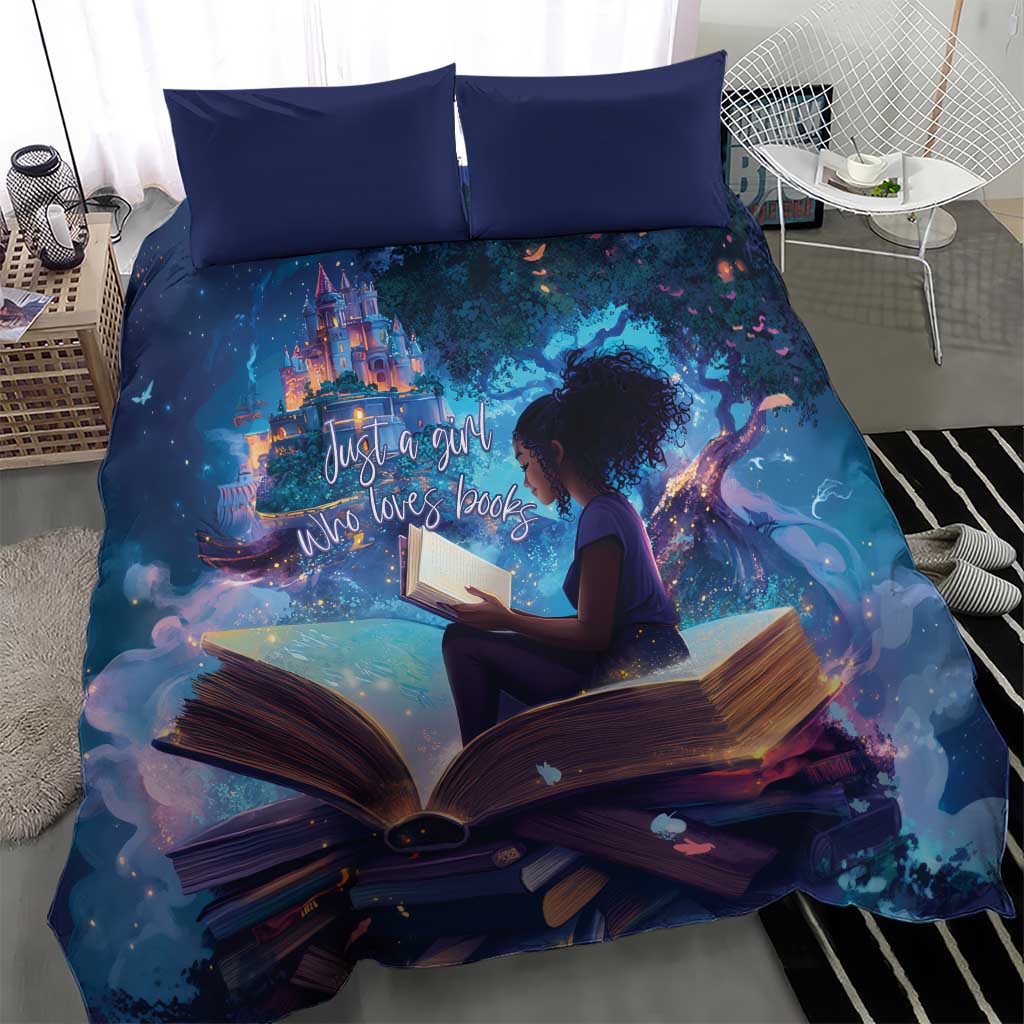 Black Girls Book Lovers Bedding Set So Many Books - So Little Time LT15