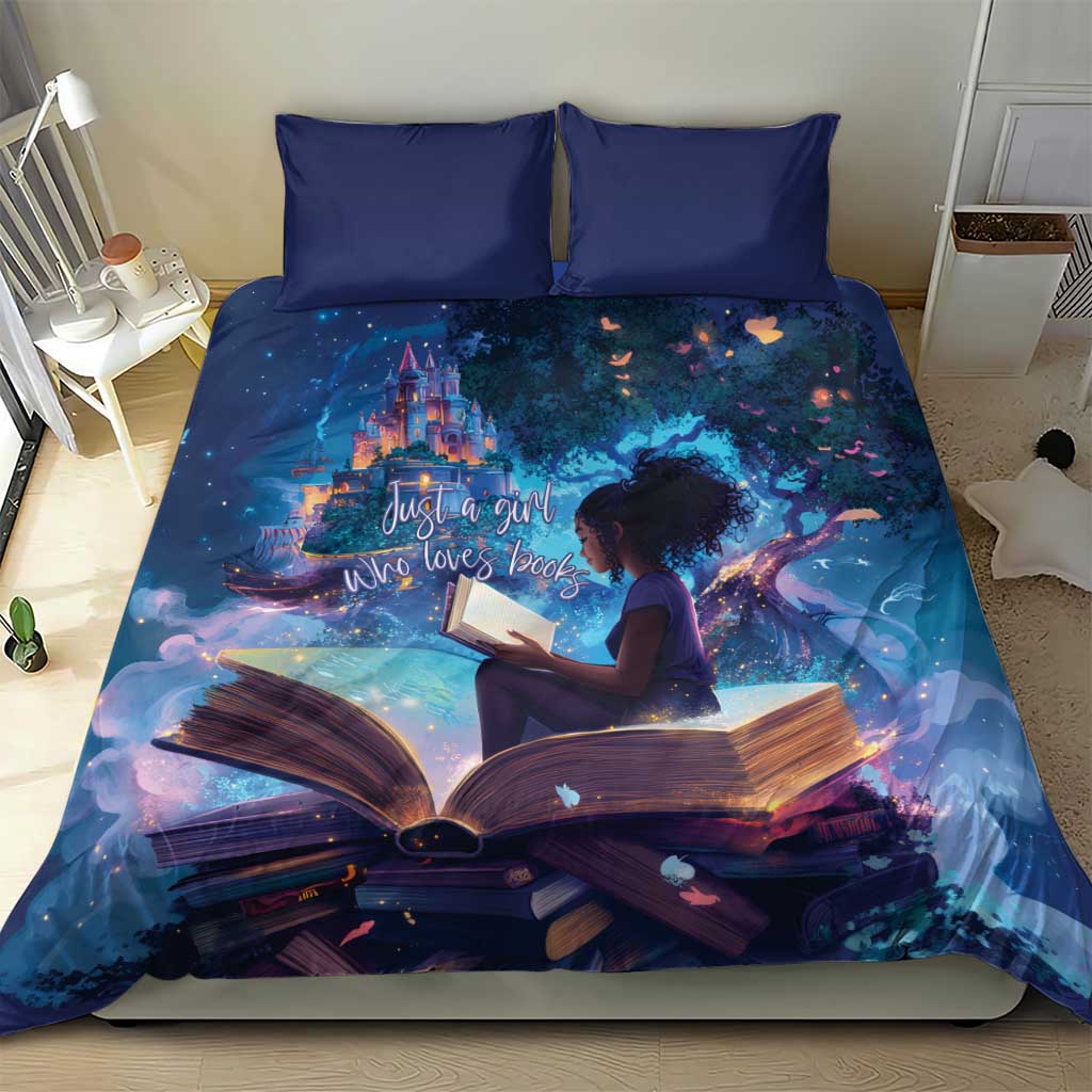 Black Girls Book Lovers Bedding Set So Many Books - So Little Time LT15