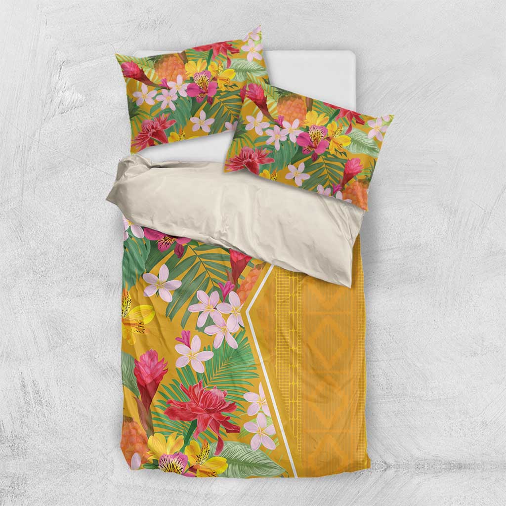 Afro Tropical Flowers Bedding Set Yellow Version LT18