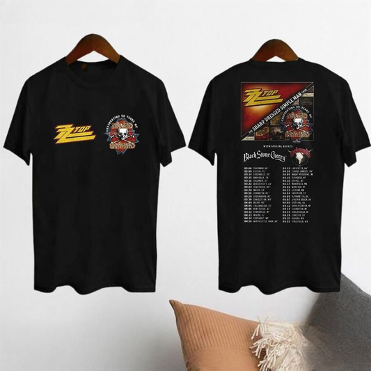 Lynyrd Skynyrd Zz Top Sharp Dressed Simple Man 2024 Tour Shirt Fan