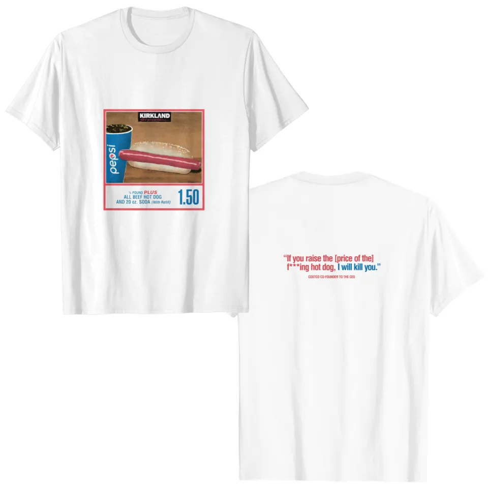 Costco Hot Dog Two-Sided Shirt, Hot Dog Shirt