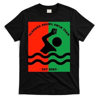 Montgomery Alabama Brawl Swim Team Graphic Tee Top T-Shirt