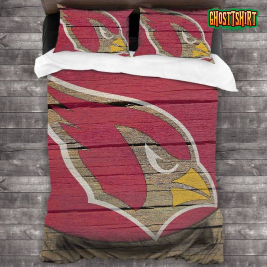 Machine Washable NFL Arizona Cardinals Logo Bedding Set
