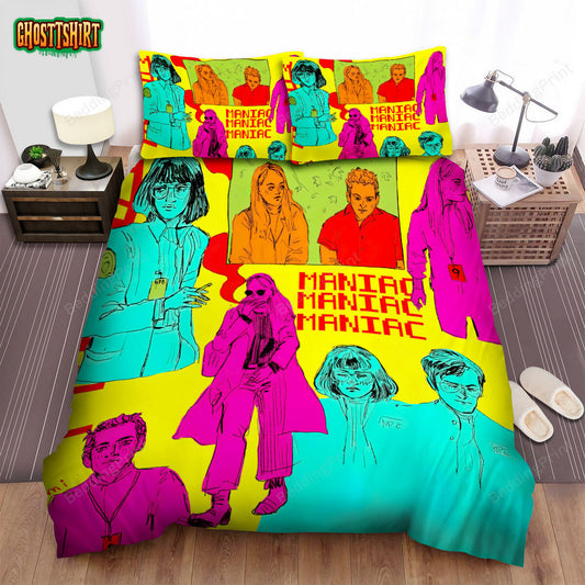 Maniac (2018) Movie Illustration 7 Bed Sheets Duvet Cover Bedding Set
