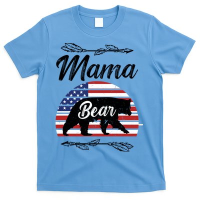 Mama Bear American Flag Funny Gift T-Shirt