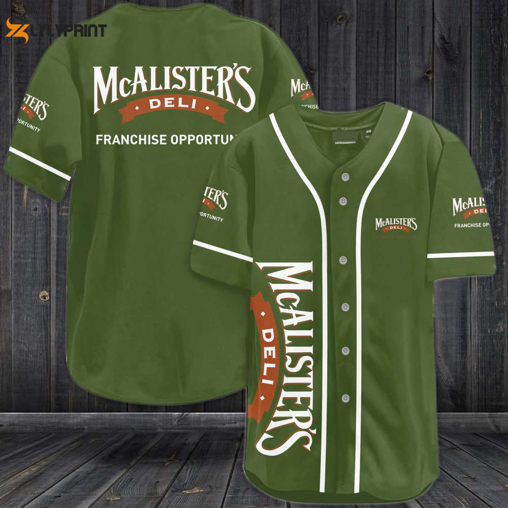 McAlister's Deli Franchise Opportunity Baseball Jersey - lylyprint.com