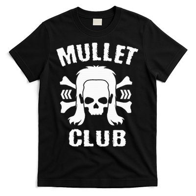 Mullet Club Hairstyle Bones Skull T-Shirt
