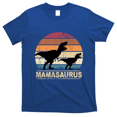 Mamasaurus Dinosaurus Mama Dino Sunset Trex Dinosaur Gift T-Shirt
