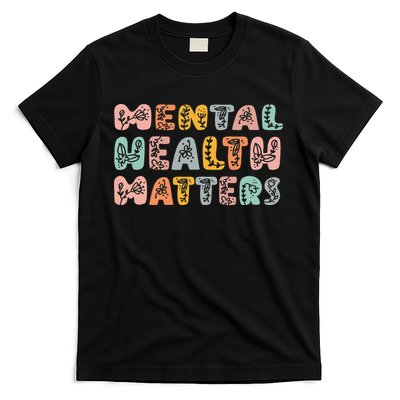 Mental Health Matters Groovy Psychologist Squad Therapy T-Shirt