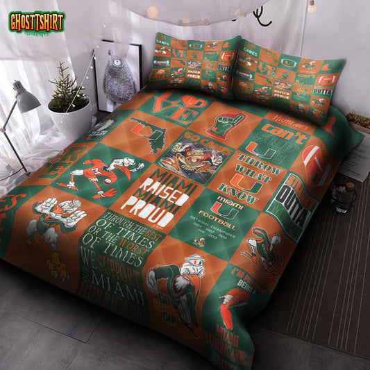 Miami Hurricanes Fan Bedding Set