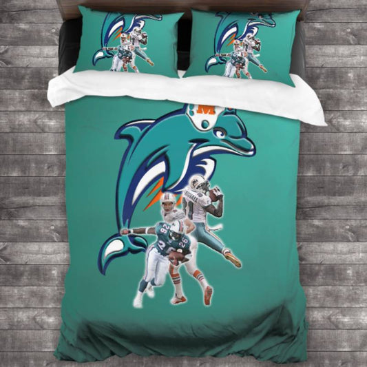 NFL Miami Dolphins Aqua Bedding Set