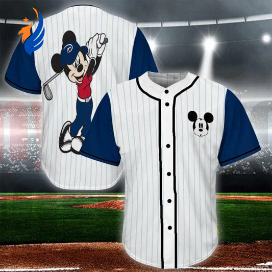 Disney Mickey Mouse Baseball Jersey - Perfect Gift for Mickey Lovers! - Bafud