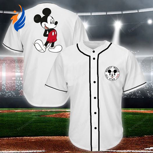 Mickey Personalized 3D Baseball Jersey Limited: Unique Customizable Design for True Disney Fans - Bafud