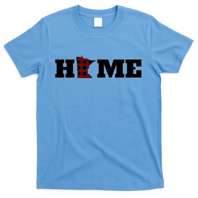 Minnesota Is Home Buffalo Plaid State Pride Gift T-Shirt