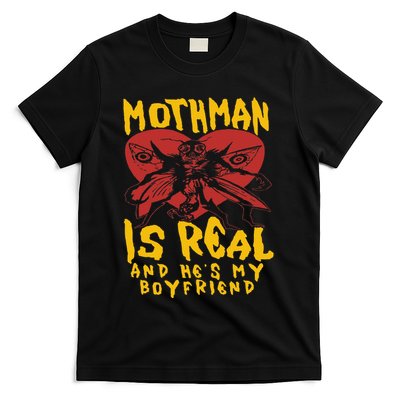 Mothman Is Real And He’s My Boyfriend Ironic Art T-Shirt