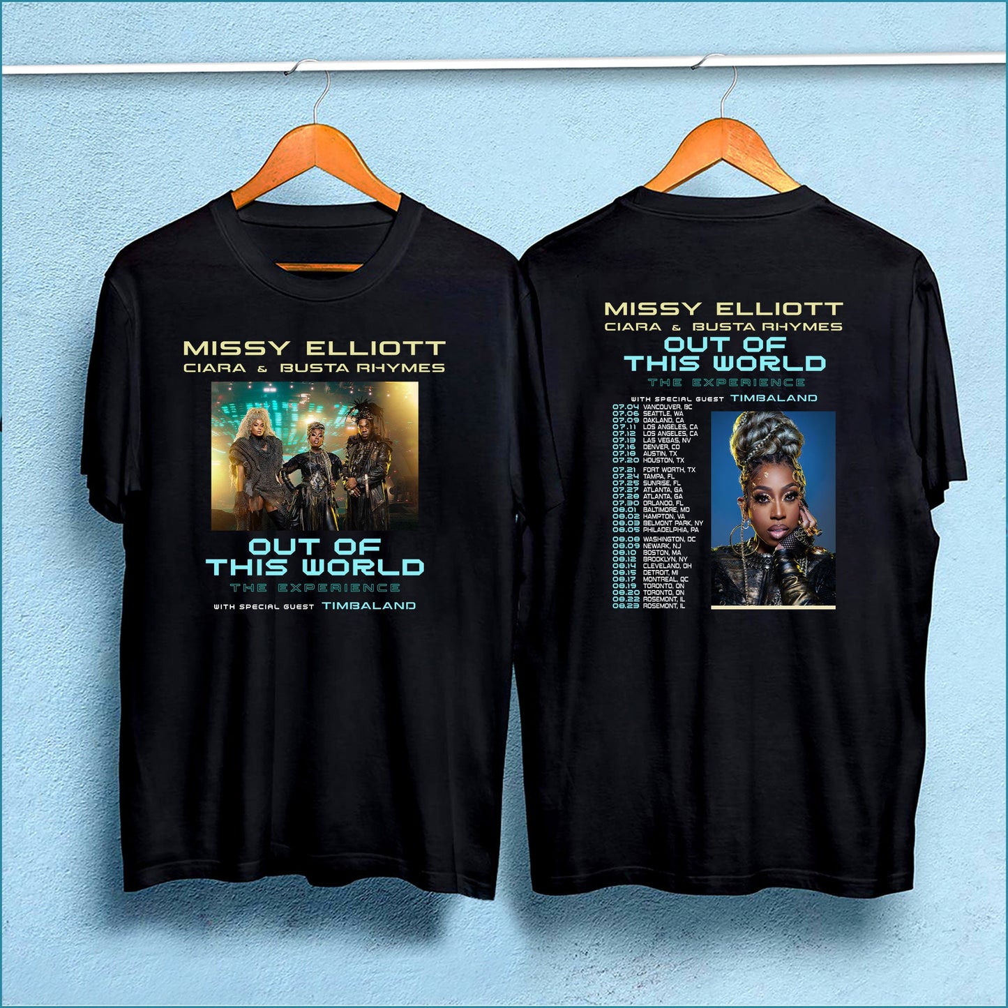 Missy Elliott 2024 Tour X Ciara Amp Busta Shirt Out Of This World Classic